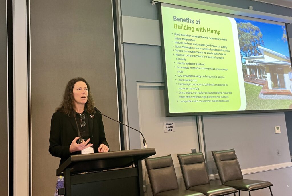 Kirstie Wulf spoke at Australian Industrial Hemp Conference