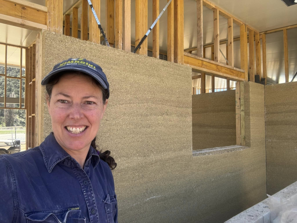 Kirstie Hempcrete walls for the Lithgow Women’s Shed and Community Centre