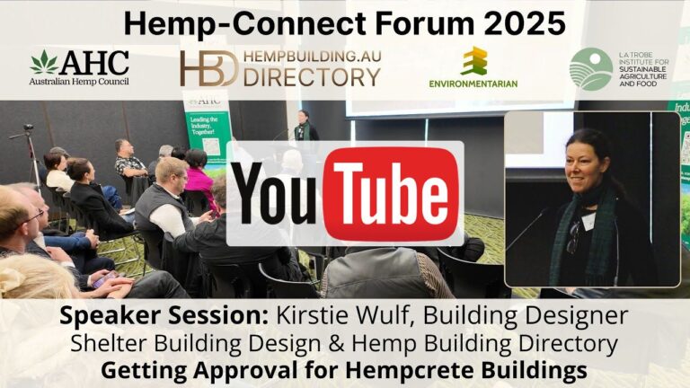 Approvals for Hempcrete Buildings, by Kirstie Wulf, Speaker session from Hemp Connect 2025
