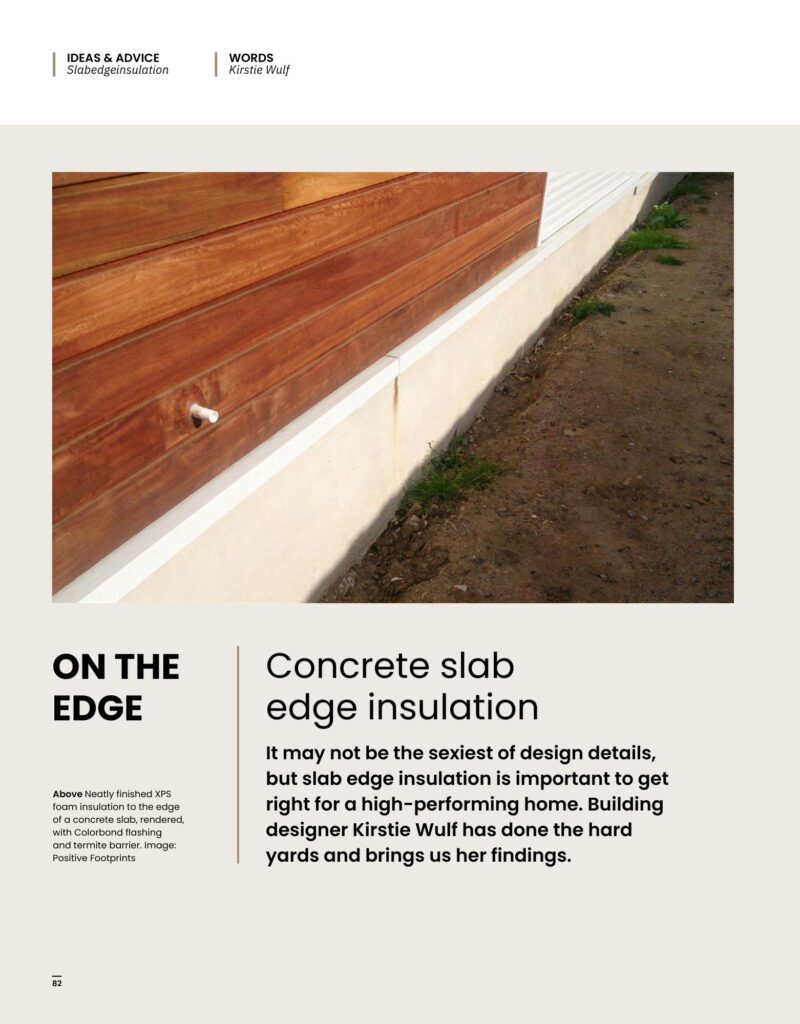 Concrete slab edge insulation 2 by SBD