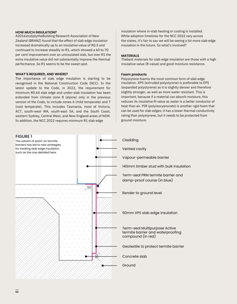 Concrete slab edge insulation 4 by SBD