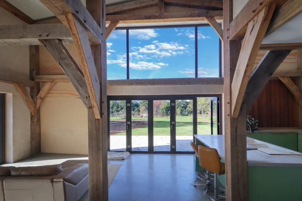 shelter duilding design hemp barn house East Window by SBD