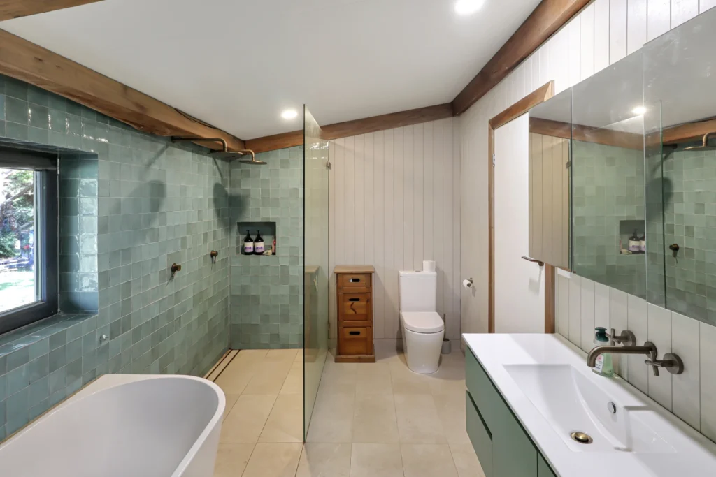 shelter duilding design hemp barn house bathroom by SBD