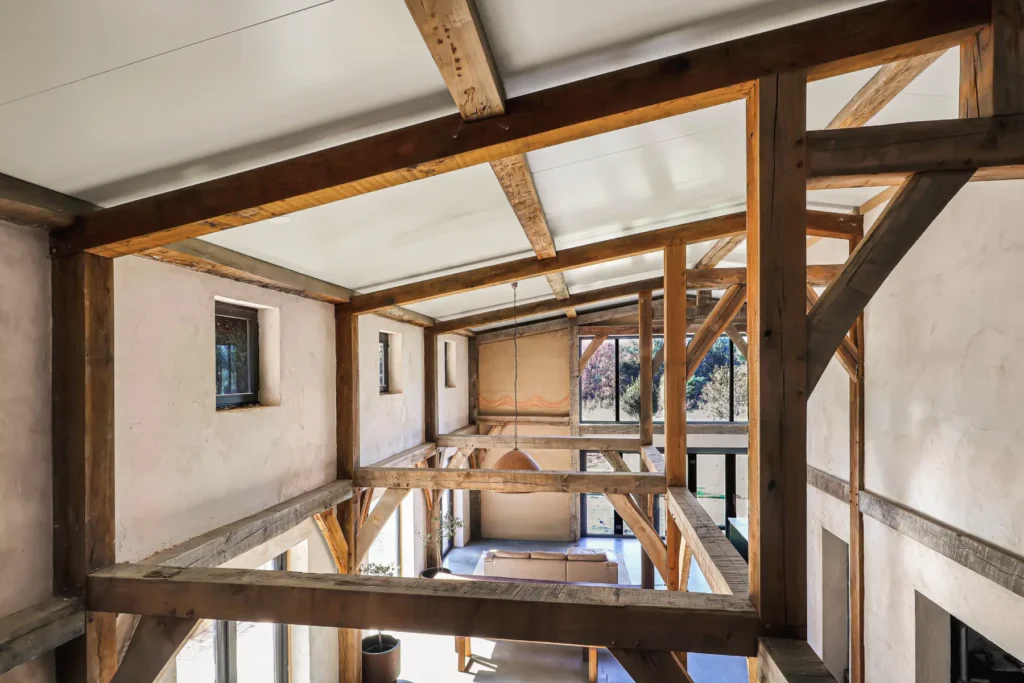shelter duilding design hemp barn house timber framework by SBD